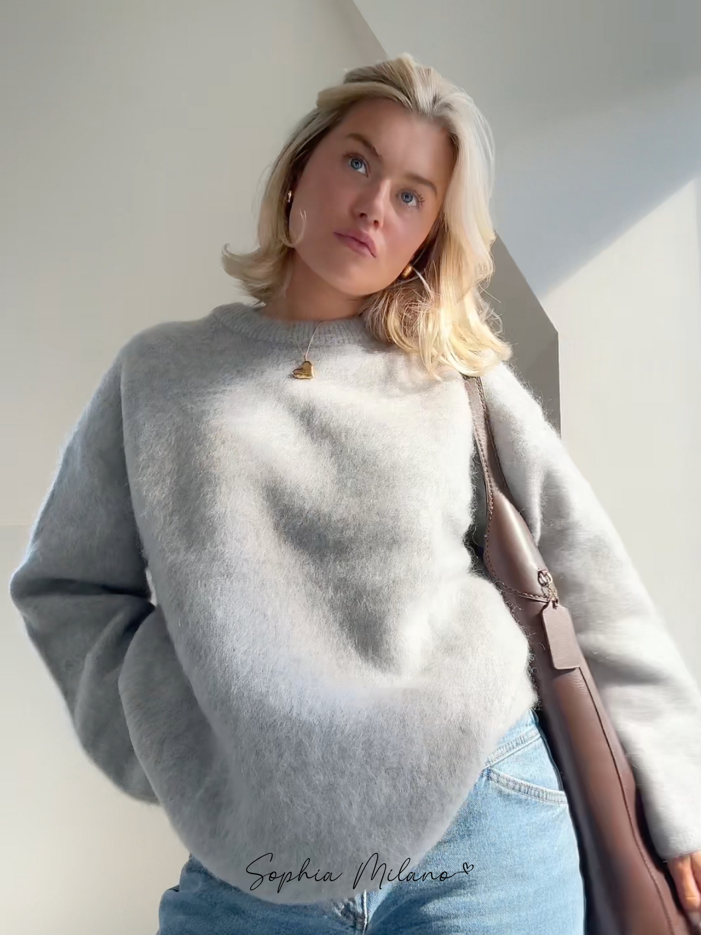 Elena | Mohair Crewneck Pullover