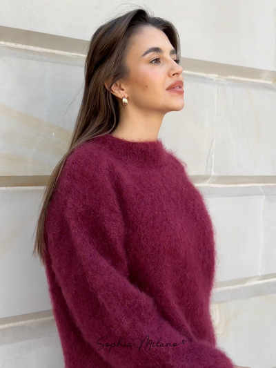 Elena | Mohair Crewneck Pullover