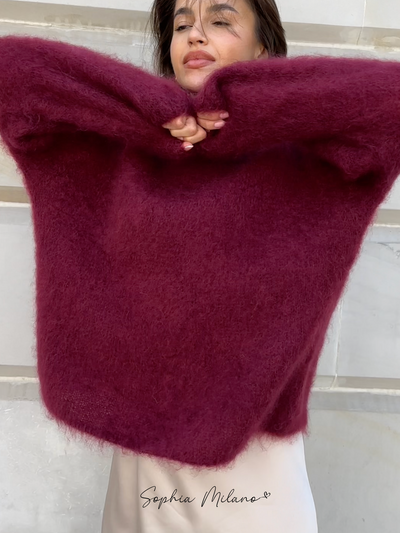 Elena | Mohair Crewneck Pullover