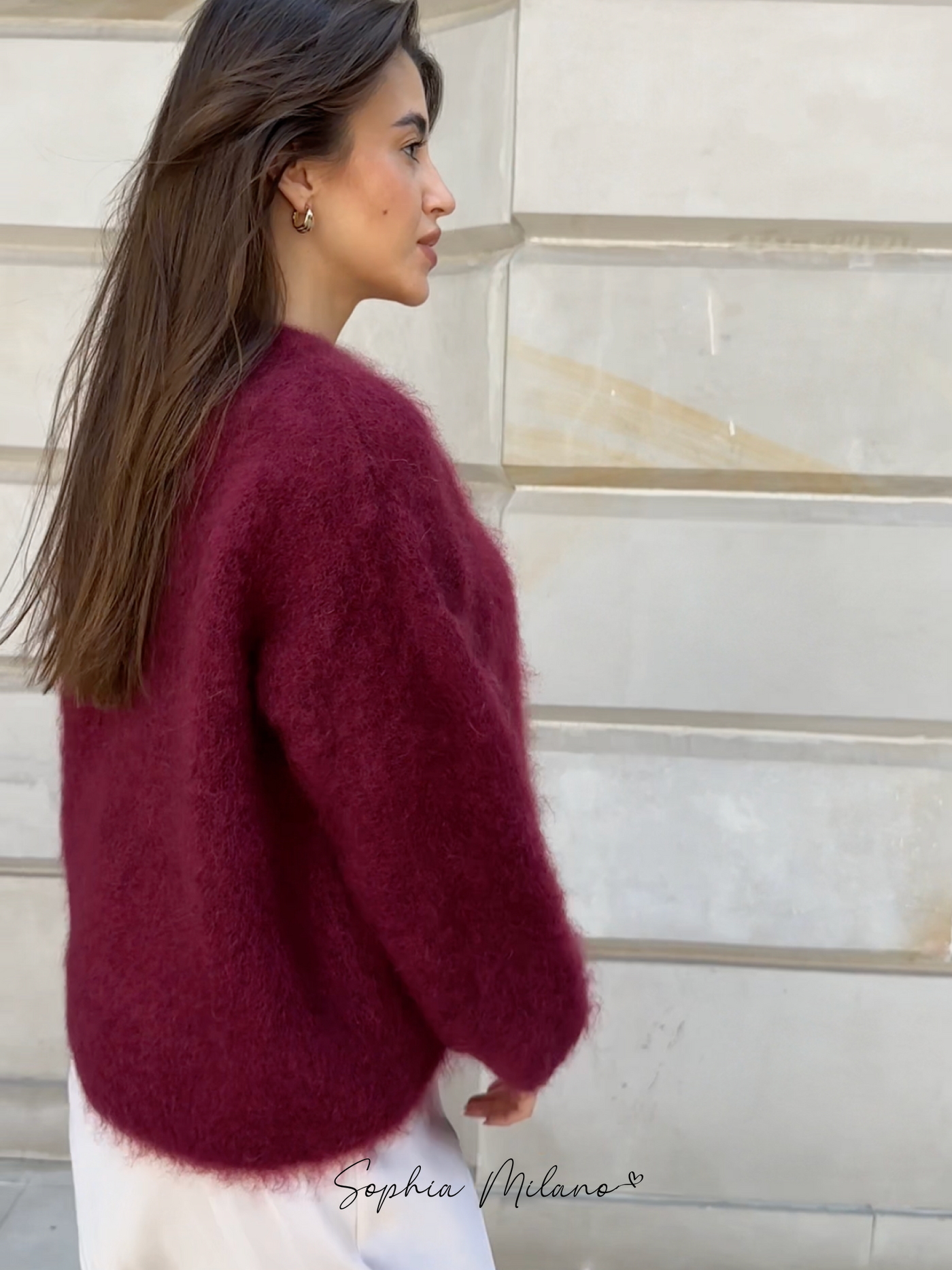 Elena | Mohair Crewneck Pullover