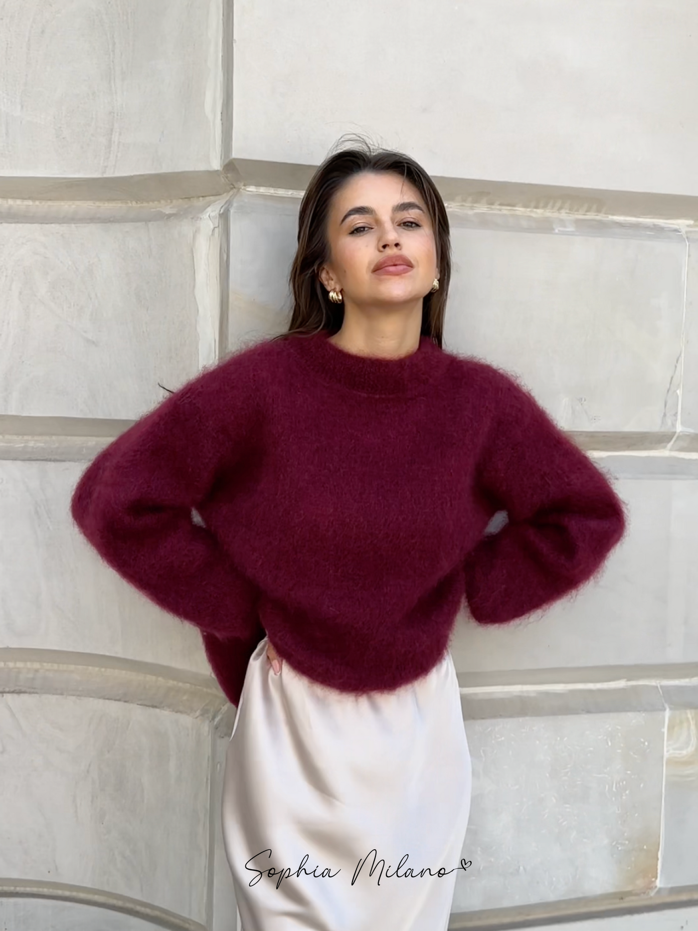 Elena | Mohair Crewneck Pullover