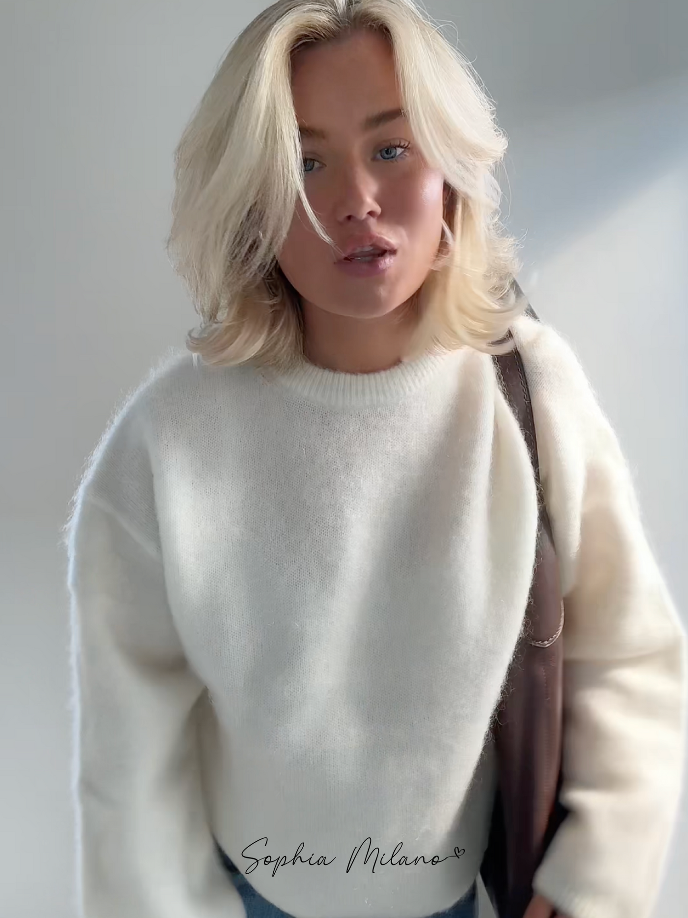 Elena | Mohair Crewneck Pullover