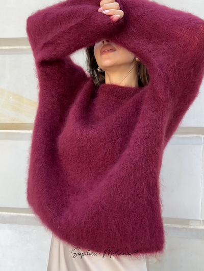 Elena | Mohair Crewneck Pullover