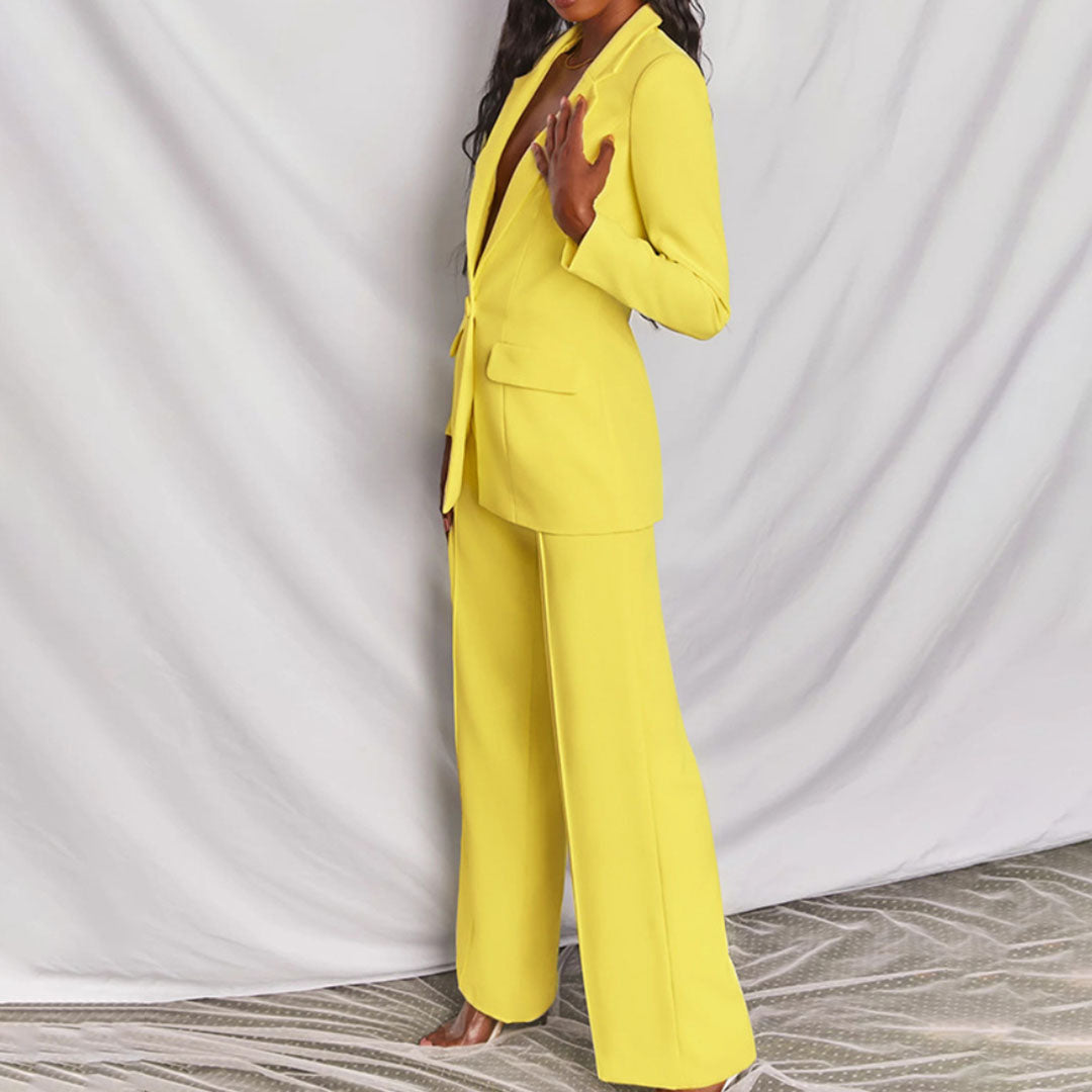 Honey – Elegantes Blazer- und Hosenset für Damen