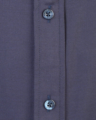Langärmeliges Zip Fit Herrenhemd