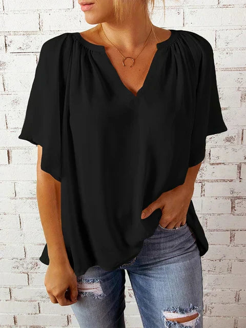 Ilse | Lockere Bluse mit V-Ausschnitt