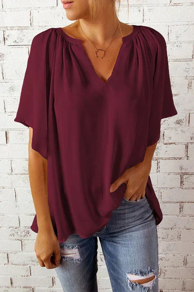 Ilse | Lockere Bluse mit V-Ausschnitt