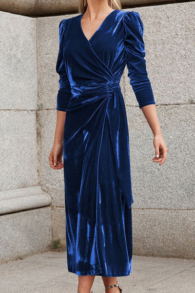 Margaret® | Neues Herbst- und Winter-Trägerkleid aus Samt-Chiffon
