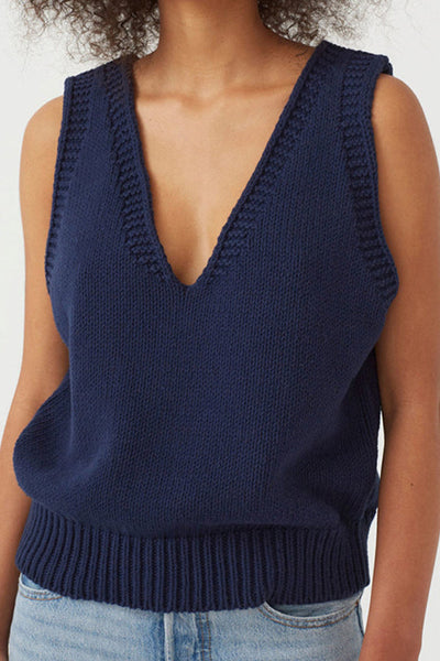 Maria® | Gestrickte Weste, kleine Weste, ärmelloser Damenpullover