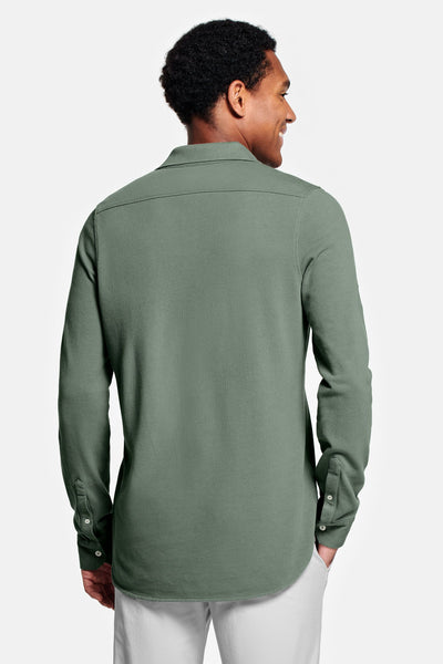 Grüne Piqué Shirt