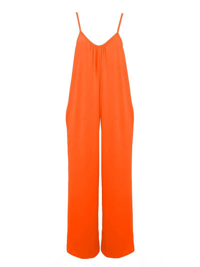Magda – Rüschen-Boho-Overall mit weitem Bein für Damen