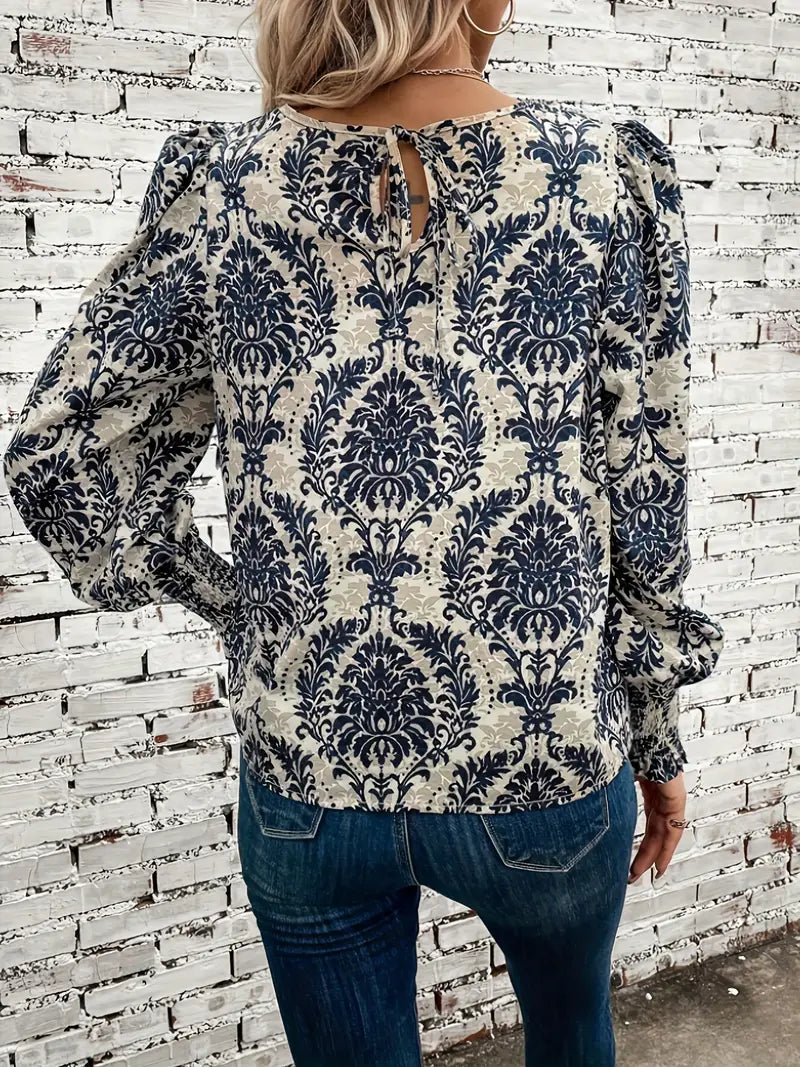 Ingrid | Tie-Dye Top mit Blumendruck