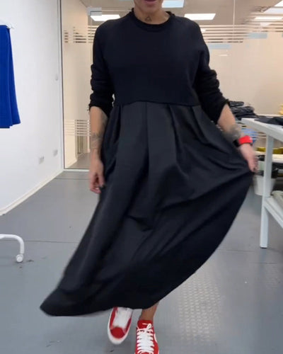 Olive® | Lässiges Popeline-Kleid mit langen Ärmeln