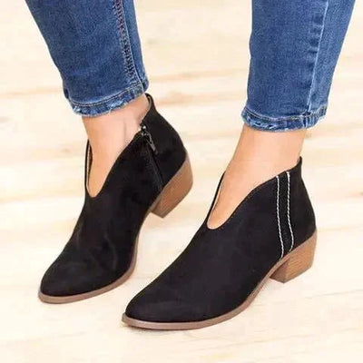 Sabina® | Stylische Stiefeletten mit seitlichem Reißverschluss