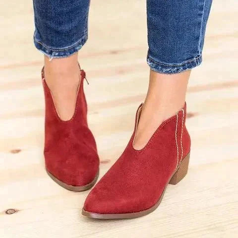 Sabina® | Stylische Stiefeletten mit seitlichem Reißverschluss