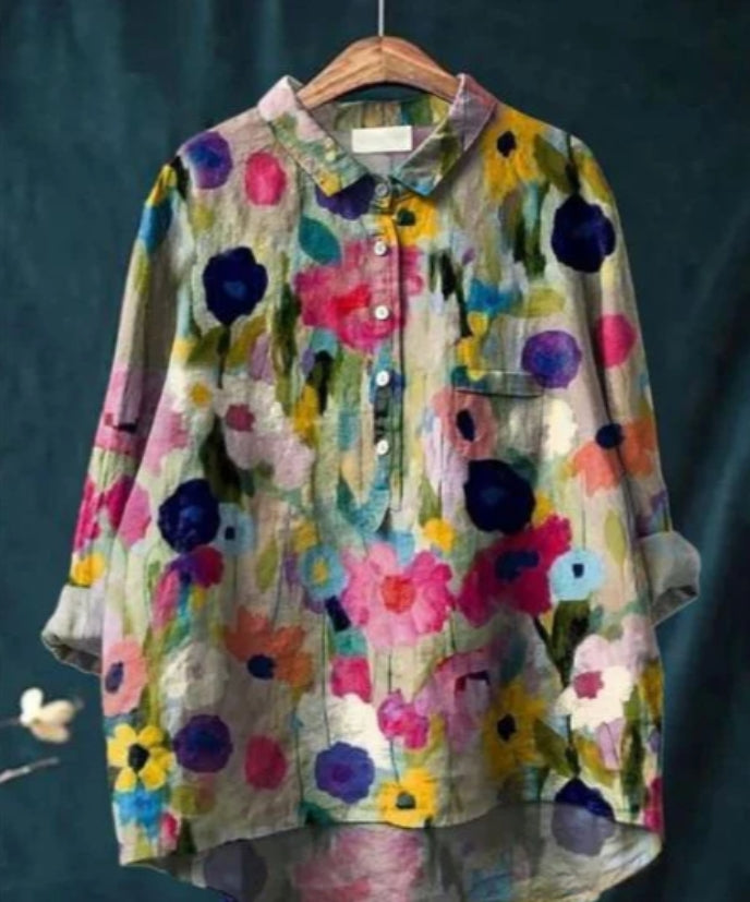 Mirabel® | Schicke florale Seidenbluse