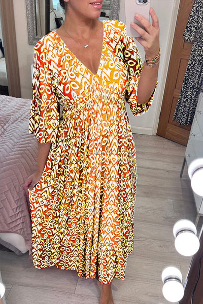 Matilda – V-Ausschnitt Maxikleid für Damen