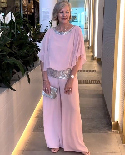 Eleganter Jumpsuit | Fließend & Figurschmeichelnd | Glamouröser Chic