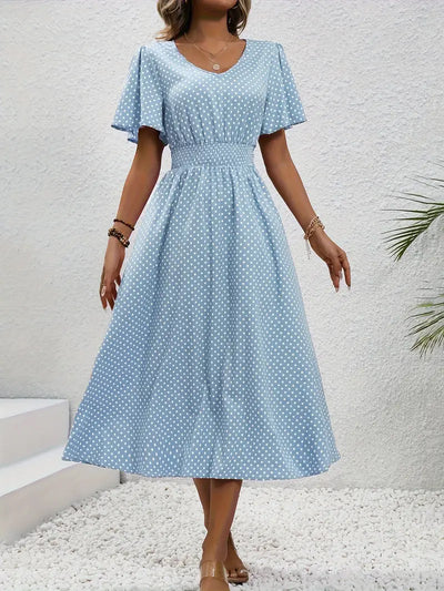 Gepunktetes Sommerkleid | Luftig & Feminin | Perfekt für sonnige Tage
