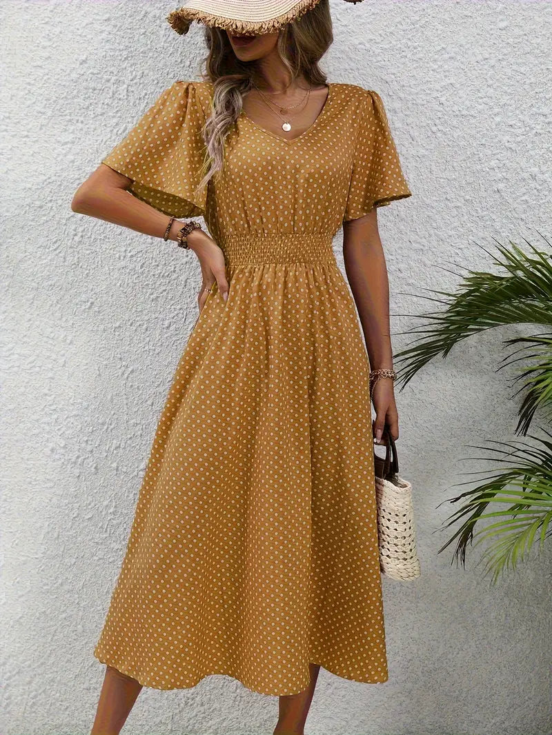 Gepunktetes Sommerkleid | Luftig & Feminin | Perfekt für sonnige Tage