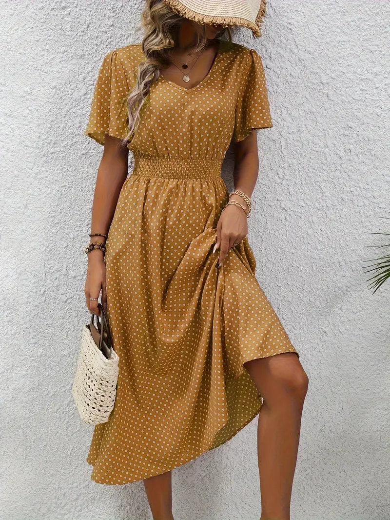 Gepunktetes Sommerkleid | Luftig & Feminin | Perfekt für sonnige Tage