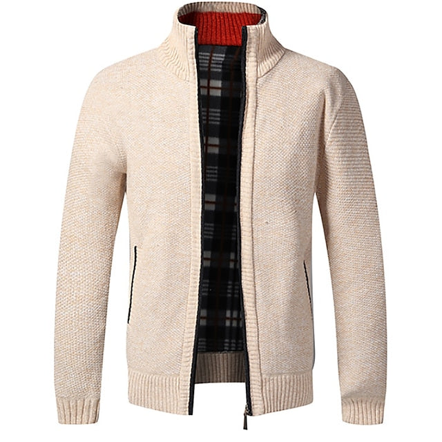 Ralph polo - stylischer zipper strickpullover für herren (italienisches design)