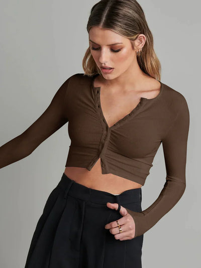 Cecille | Cropped Knit Cardigan
