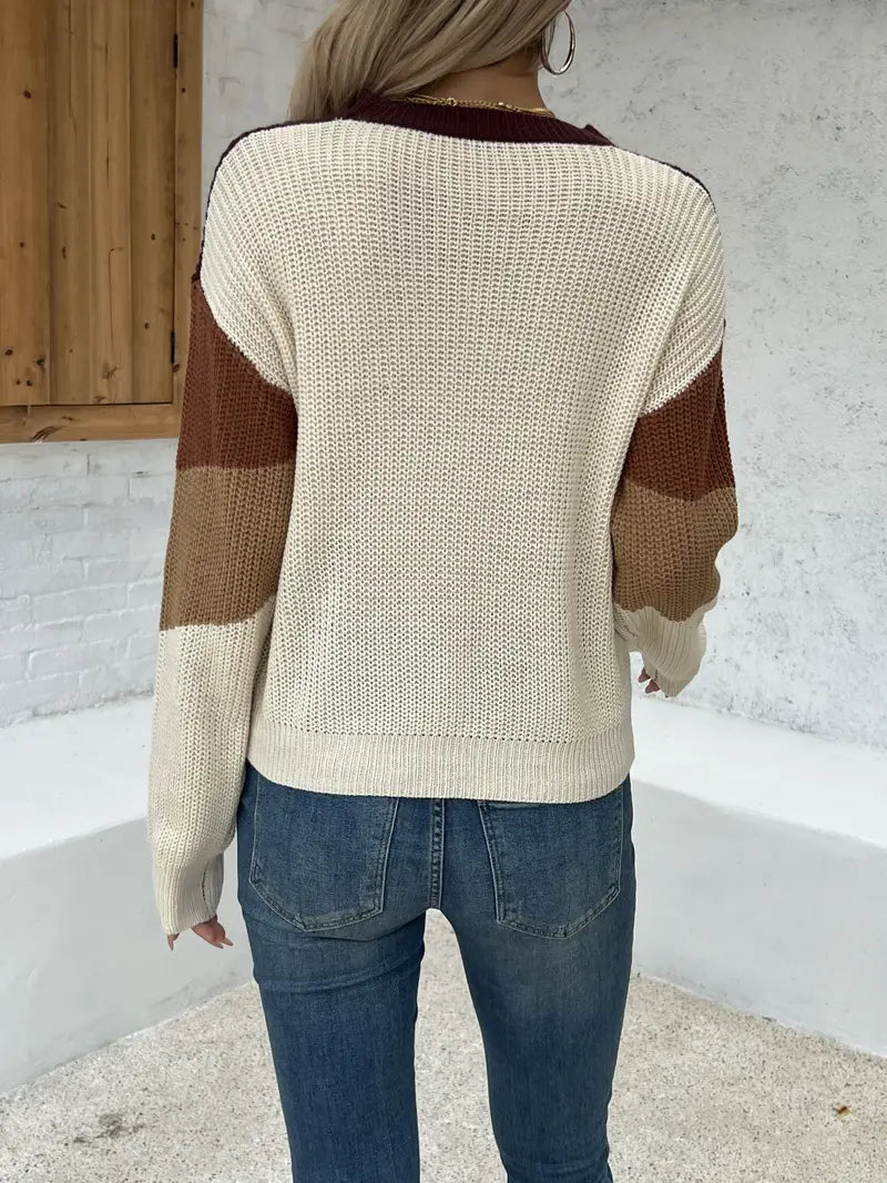 Heidi | Farbenfroher Crewneck-Pullover