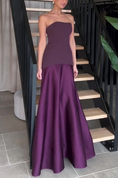 Sophia® | Elegantes, trägerloses, ausgestelltes langes Kleid
