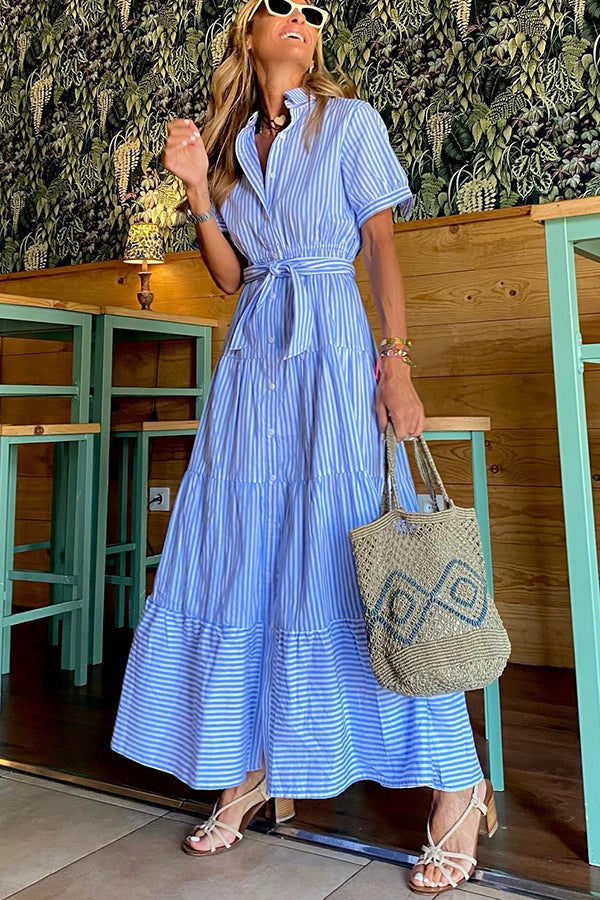 Seraphina® | Langes gestreiftes Kleid