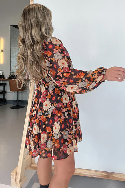 Mallory® | Neues, gestuftes Kleid mit Herbstlaub