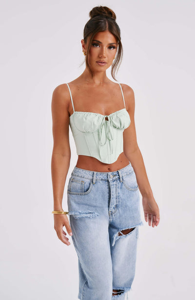 Clara Corset - Sage Green