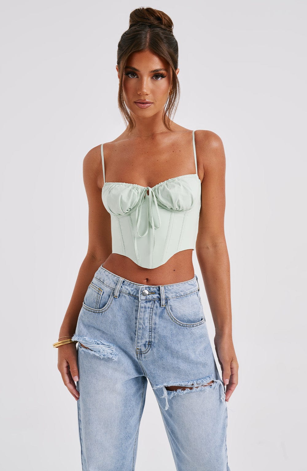 Clara Corset - Sage Green
