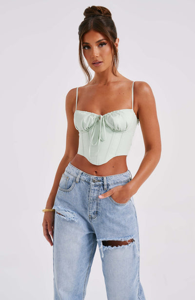 Clara Corset - Sage Green