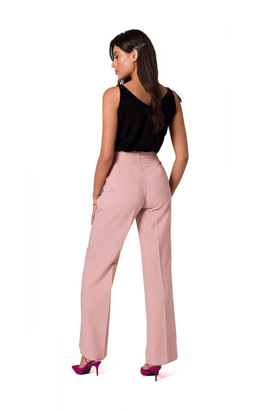 Elegante Palazzo-Hose | Hoher Bund | Zierknöpfe