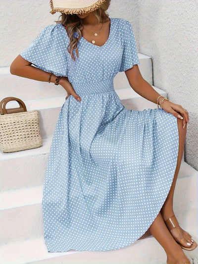 Gepunktetes Sommerkleid | Luftig & Feminin | Perfekt für sonnige Tage