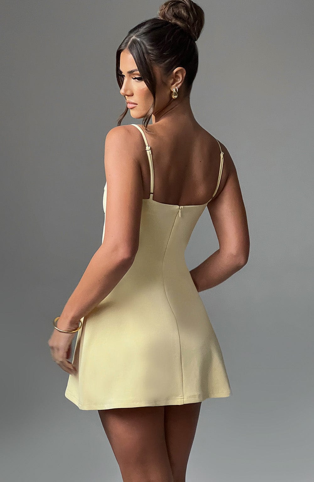 Dakota Mini Kleid in Zitronenfarbe