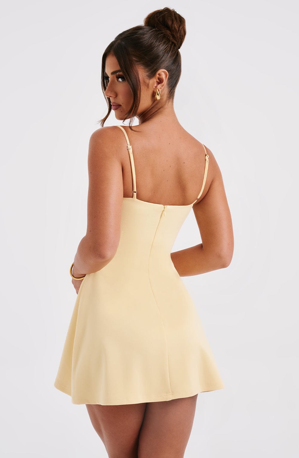 Dakota Mini Kleid in Zitronenfarbe