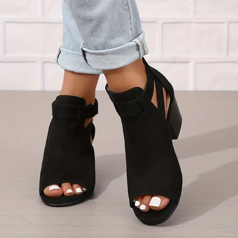 Deliah | Stilvolle und komfortable orthopädische Sandalen mit dickem Absatz