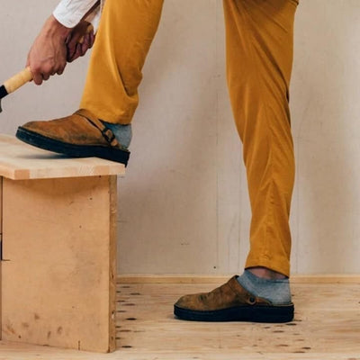 Yani - orthopädische Lederpantoffeln für Herren