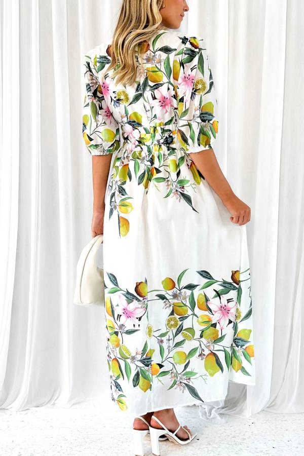 Sarah® | Limoncello-Maxikleid