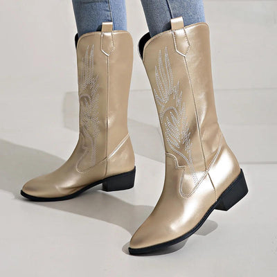 Moderne Damen Cowboystiefel