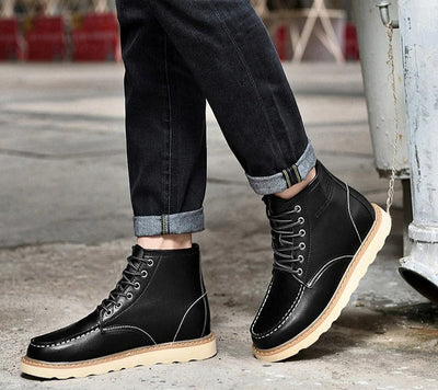 PAUL |  Stiefel mit Wollfutter +6CM +8CM +10CM