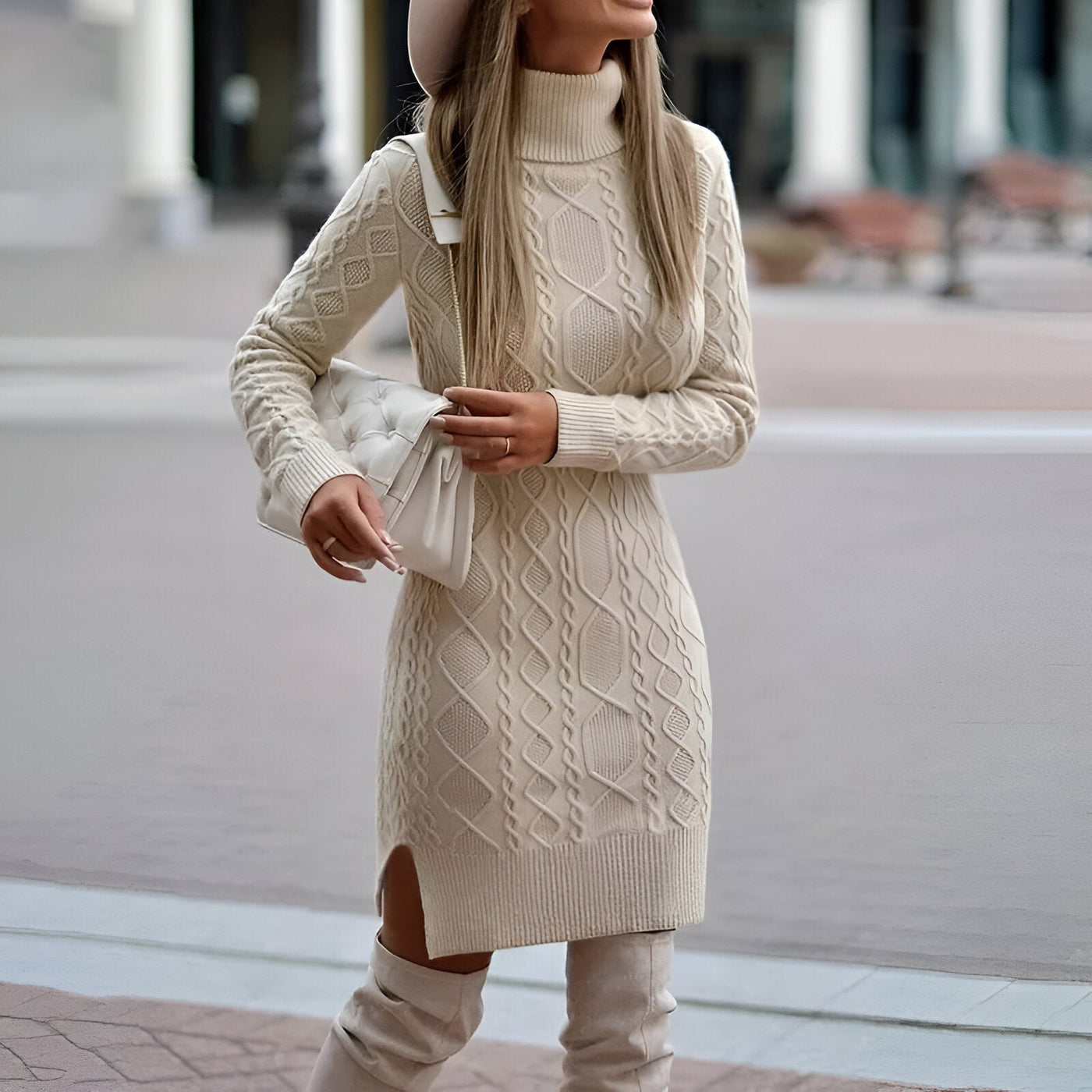 ELEGANTES MITTELLANGES KLEID WIEN