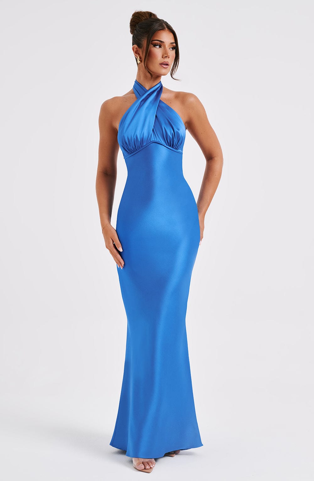 Dimitra Lange Kleid - Blau