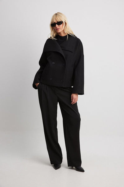 Damen Kurzer Trenchcoat Doppelreihig
