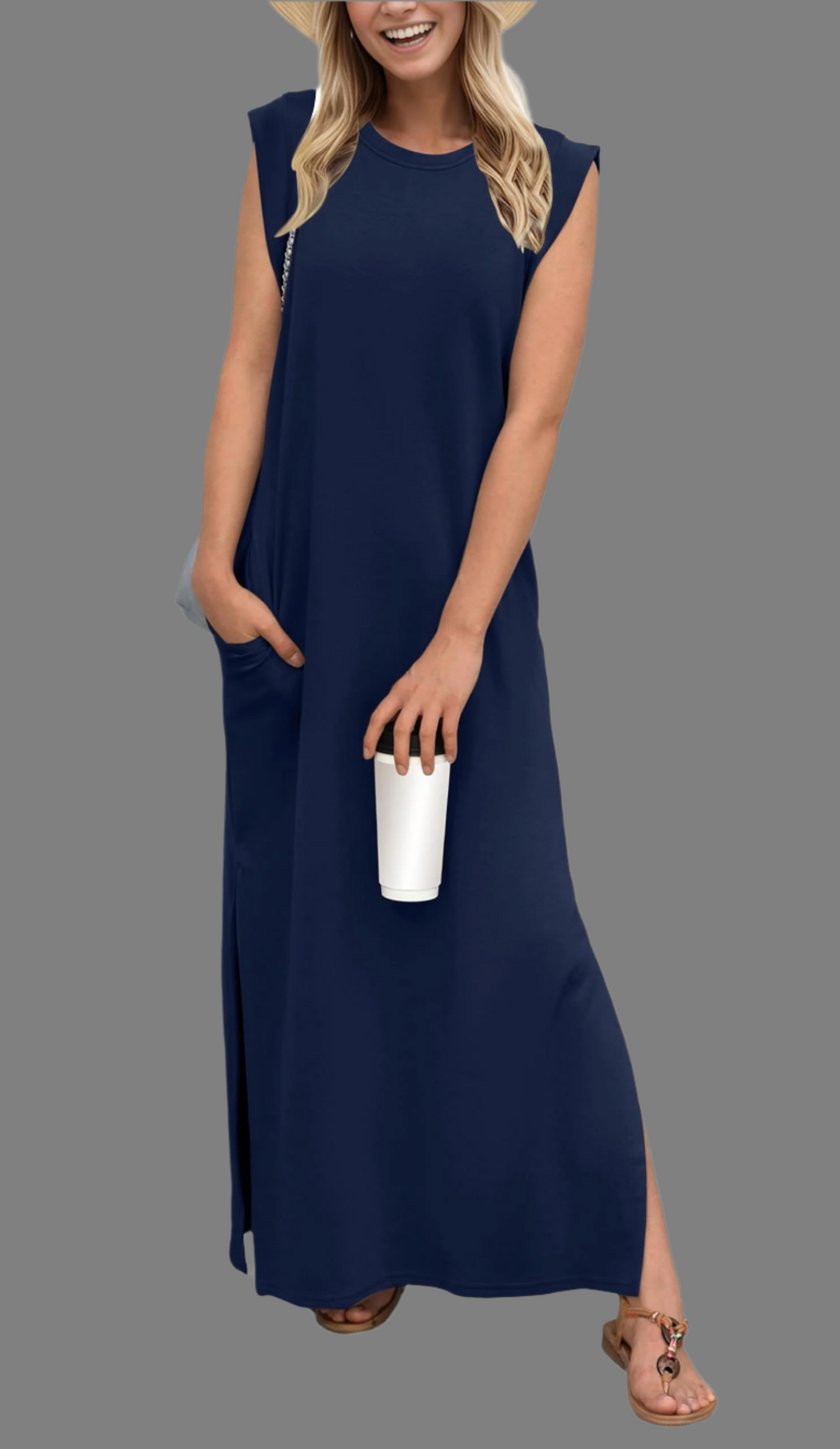 Valeria – Fließendes Damen-Maxikleid