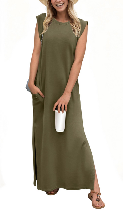 Valeria – Fließendes Damen-Maxikleid