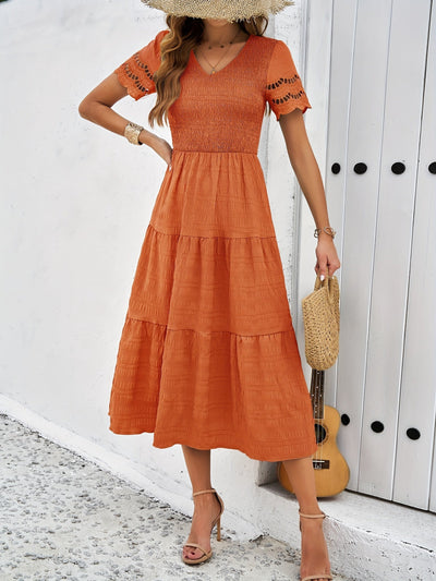 Katherine | Maxikleid mit Spitzenärmeln