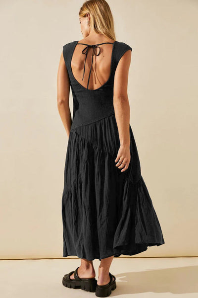 Susana® | Feminines, gesmoktes Maxikleid mit Rüschen
